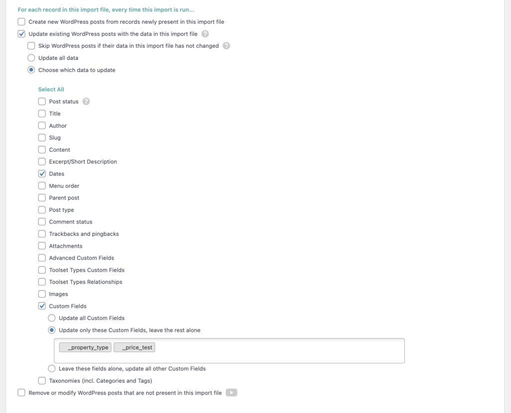 Best Practices Choose What Data To Update