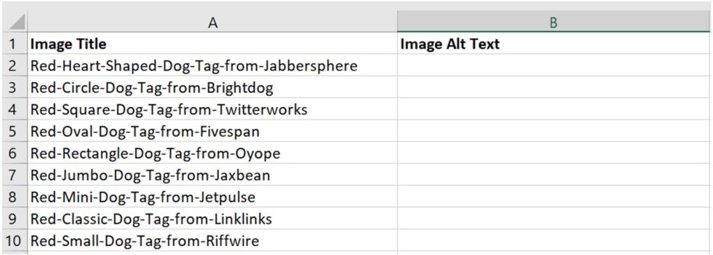 Bulk Edit Image Alt Text Before