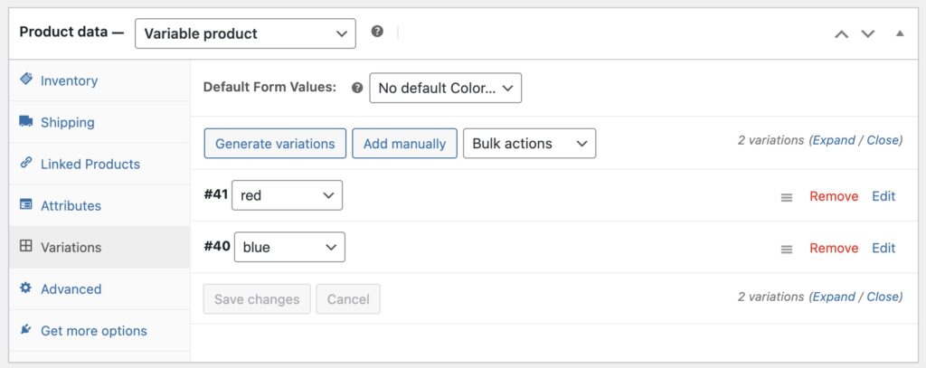 Bulk Edit Simple Products in Variable Products Variations Created