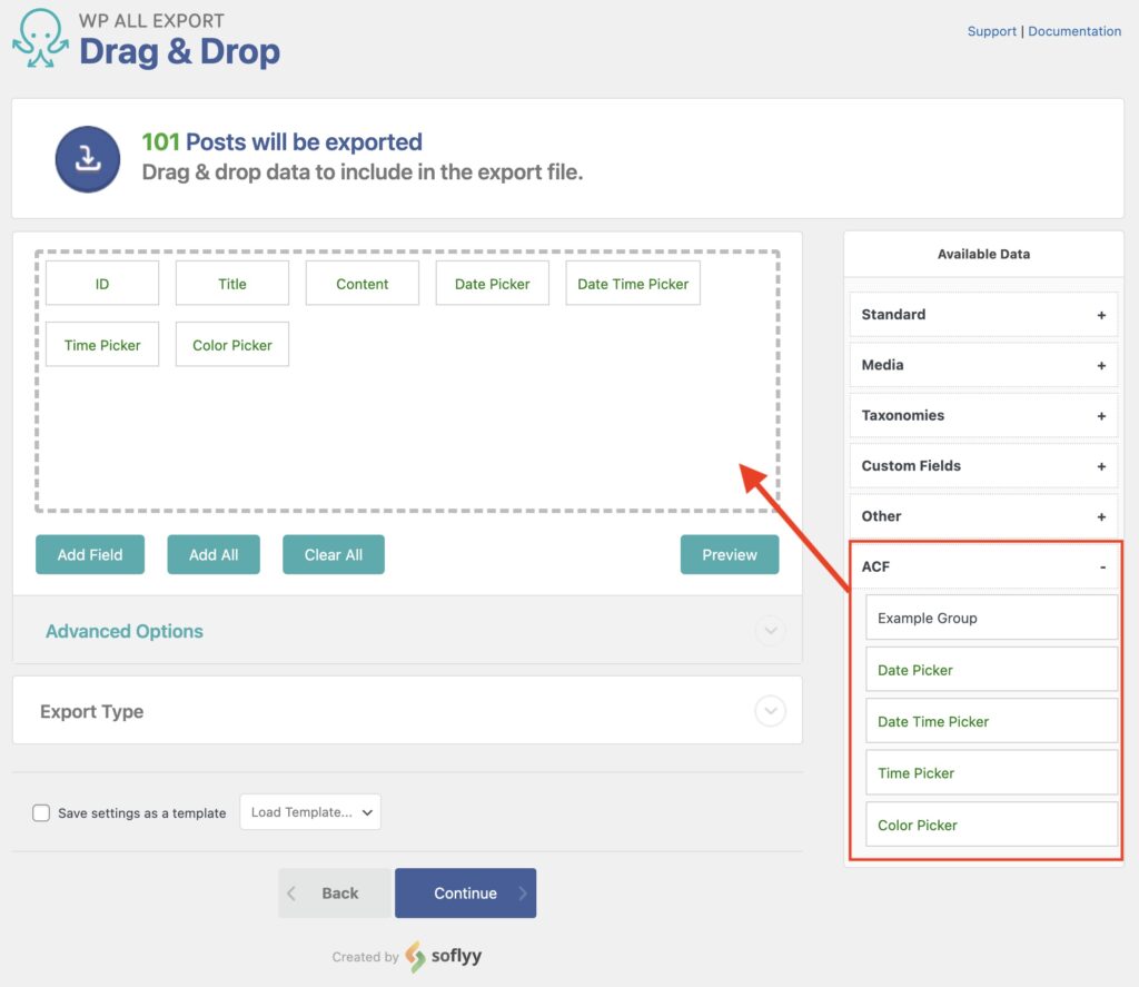 Export ACF Picker Fields WP All Export