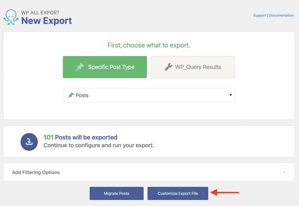 Export Advanced Custom Fields Customize File