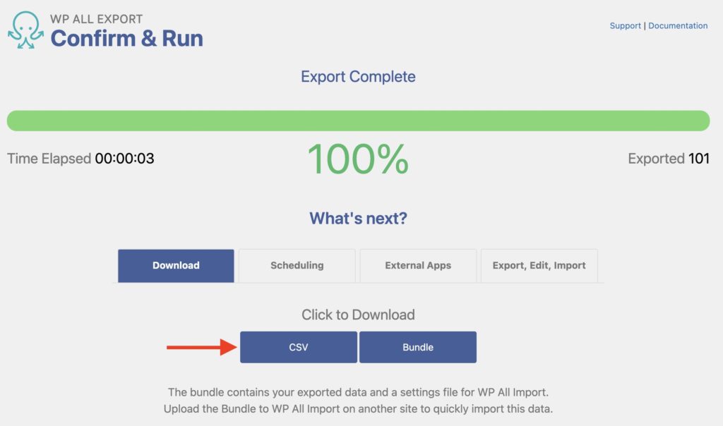 Export Advanced Custom Fields Download File