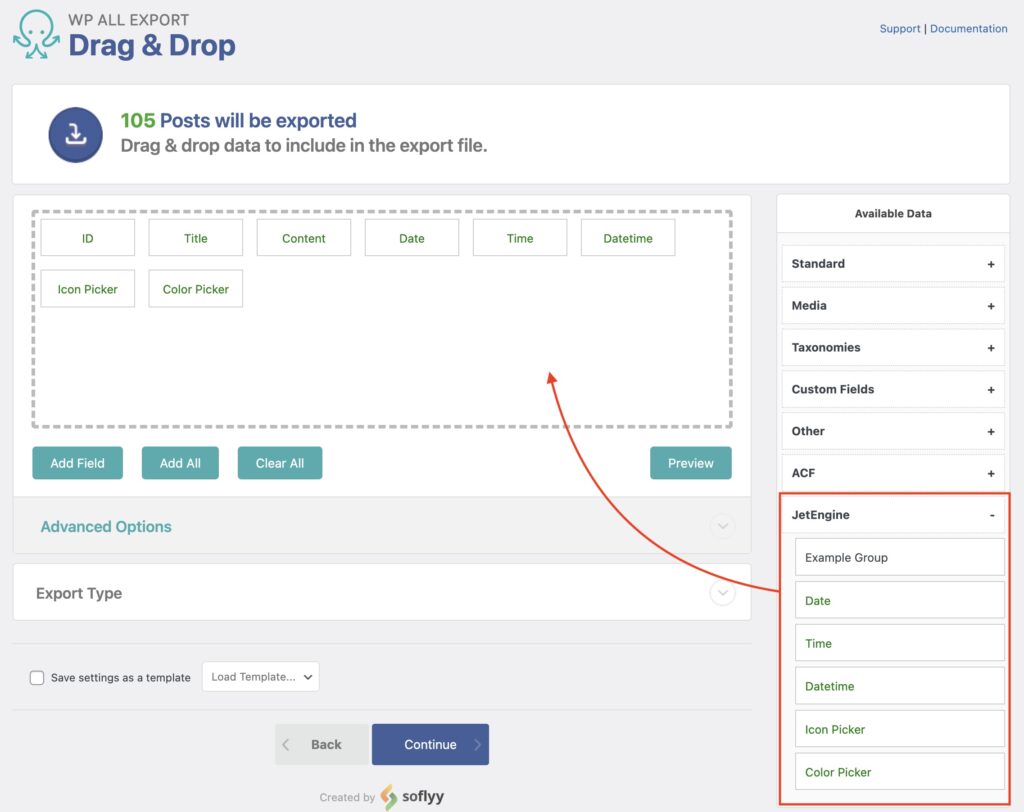 Export JetEngine Picker Fields