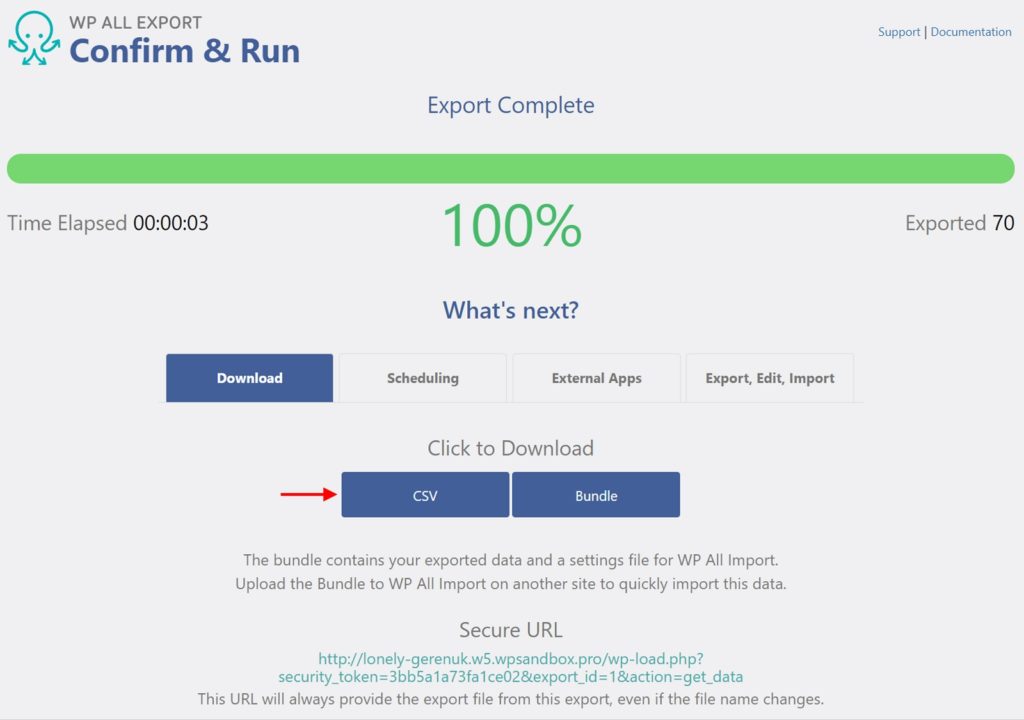 Confirm and Run Interface