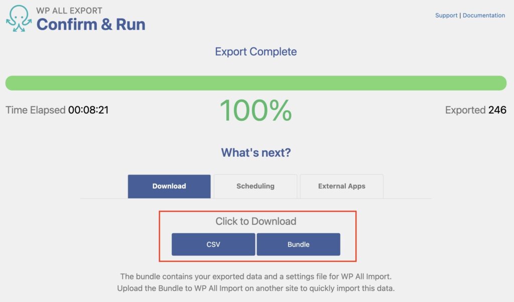 Export WooCommerce Reviews Export Complete