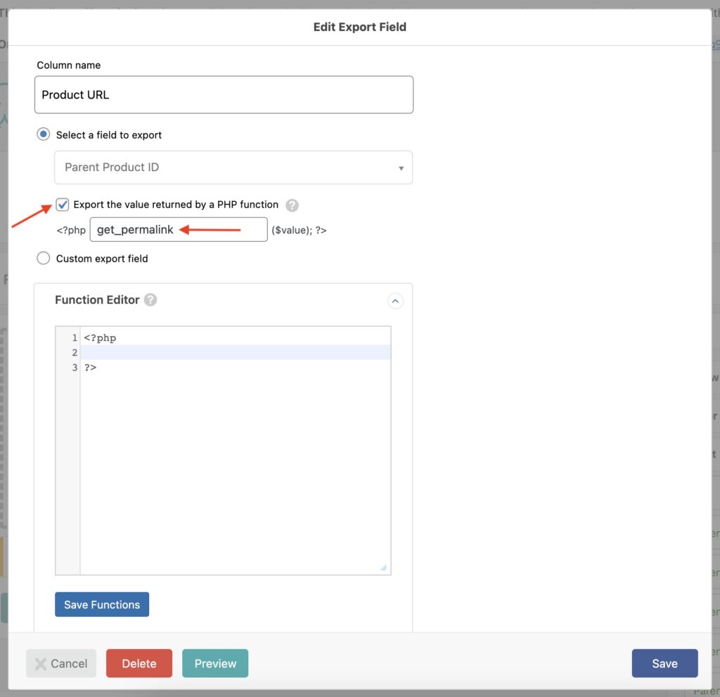Export WooCommerce Reviews Export Product URL
