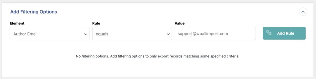 Export WordPress Comments Filter