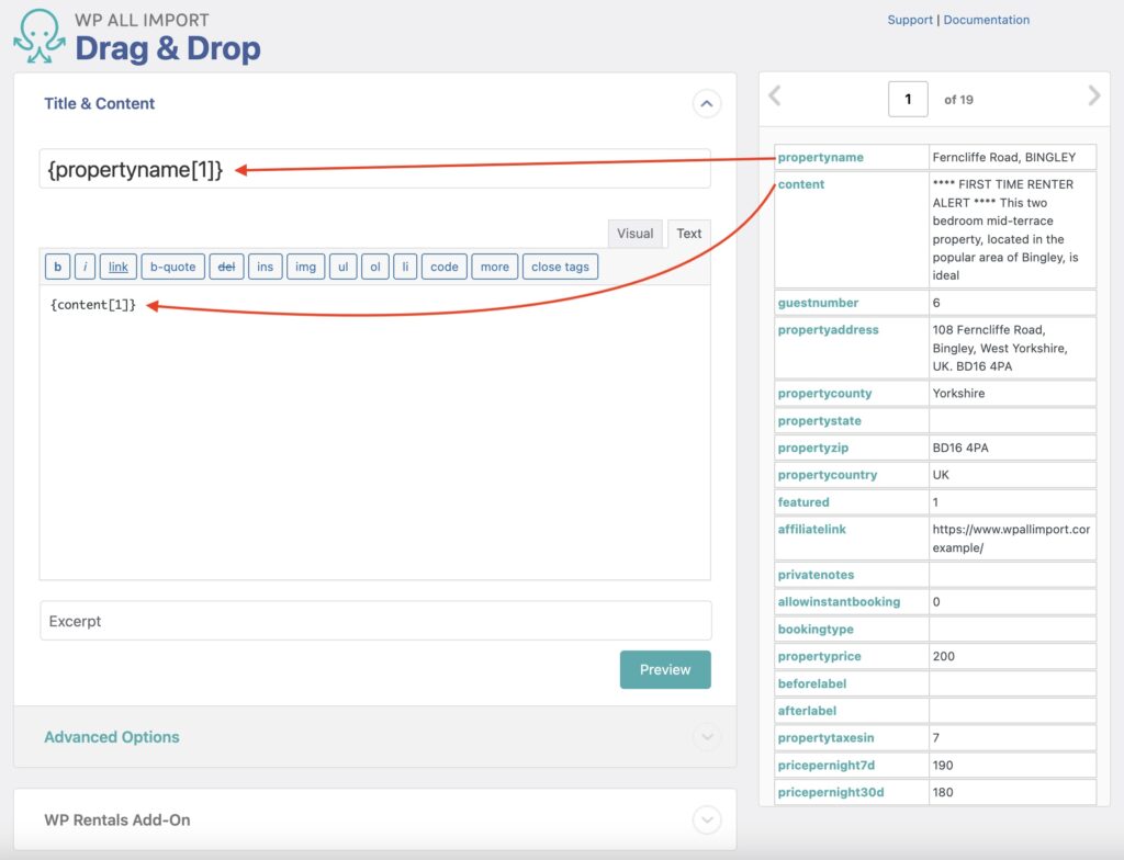 How to Import Listings into WP Rentals Map Import Elements