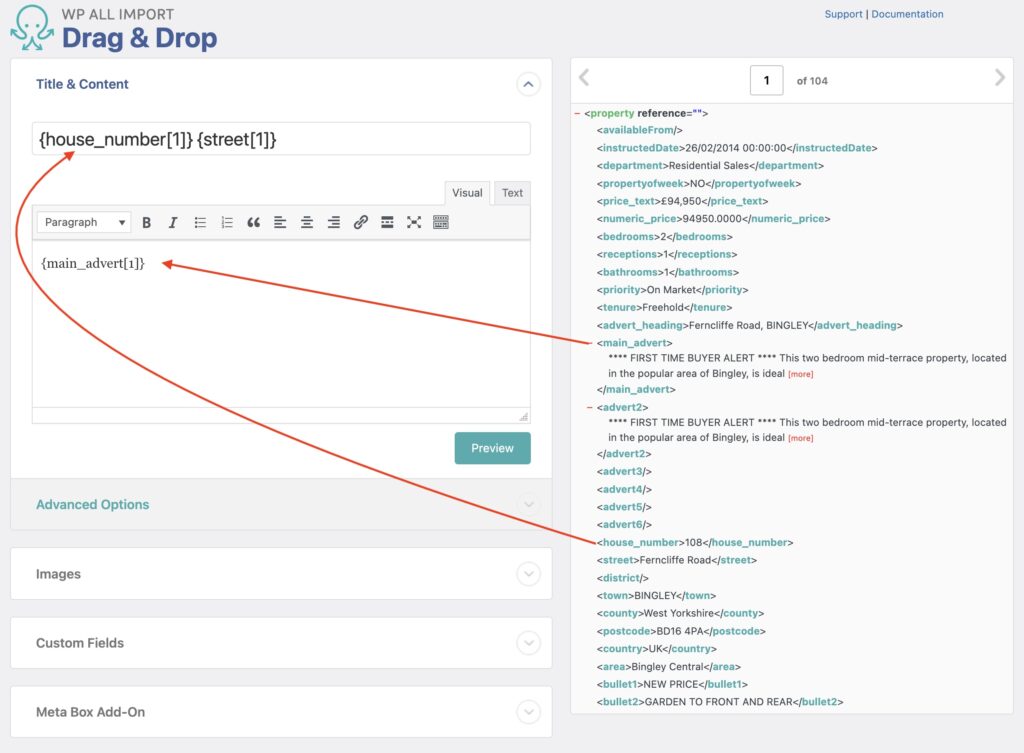 Import Meta Box Custom Fields Drag and Drop