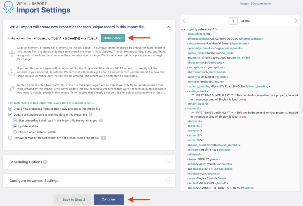 Import Meta Box Custom Fields Import Settings