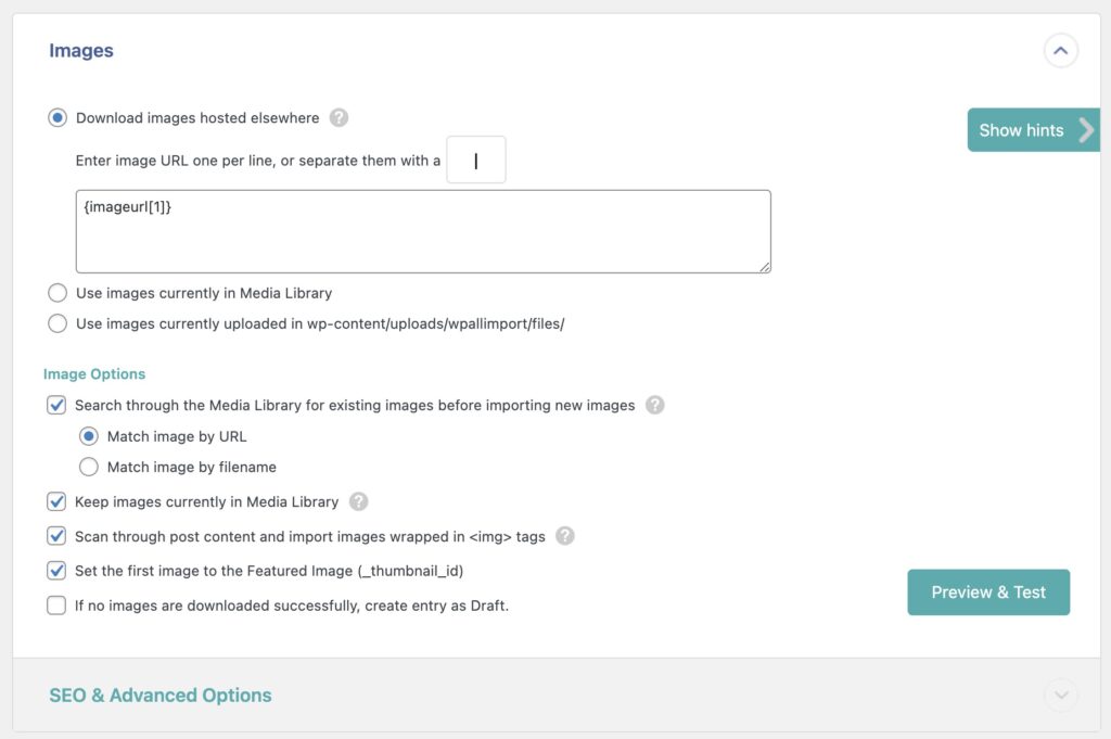Import Products with Images See Images Section