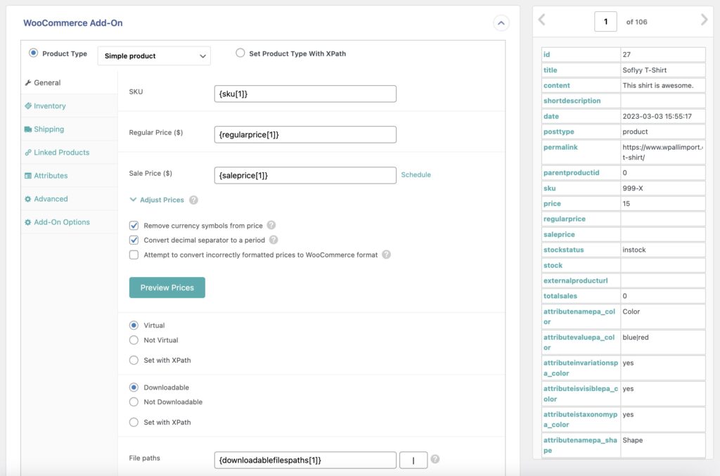 Import Products with Images WooCommerce Add On Section