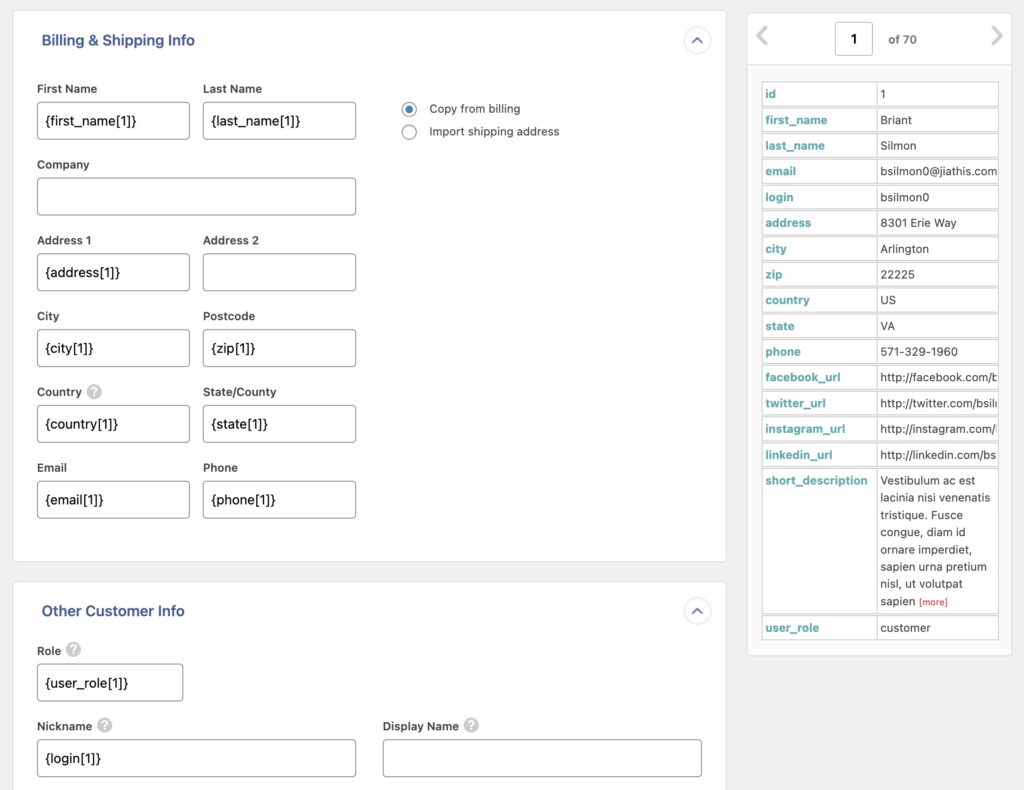 Import WooCommerce Data Import Other Fields