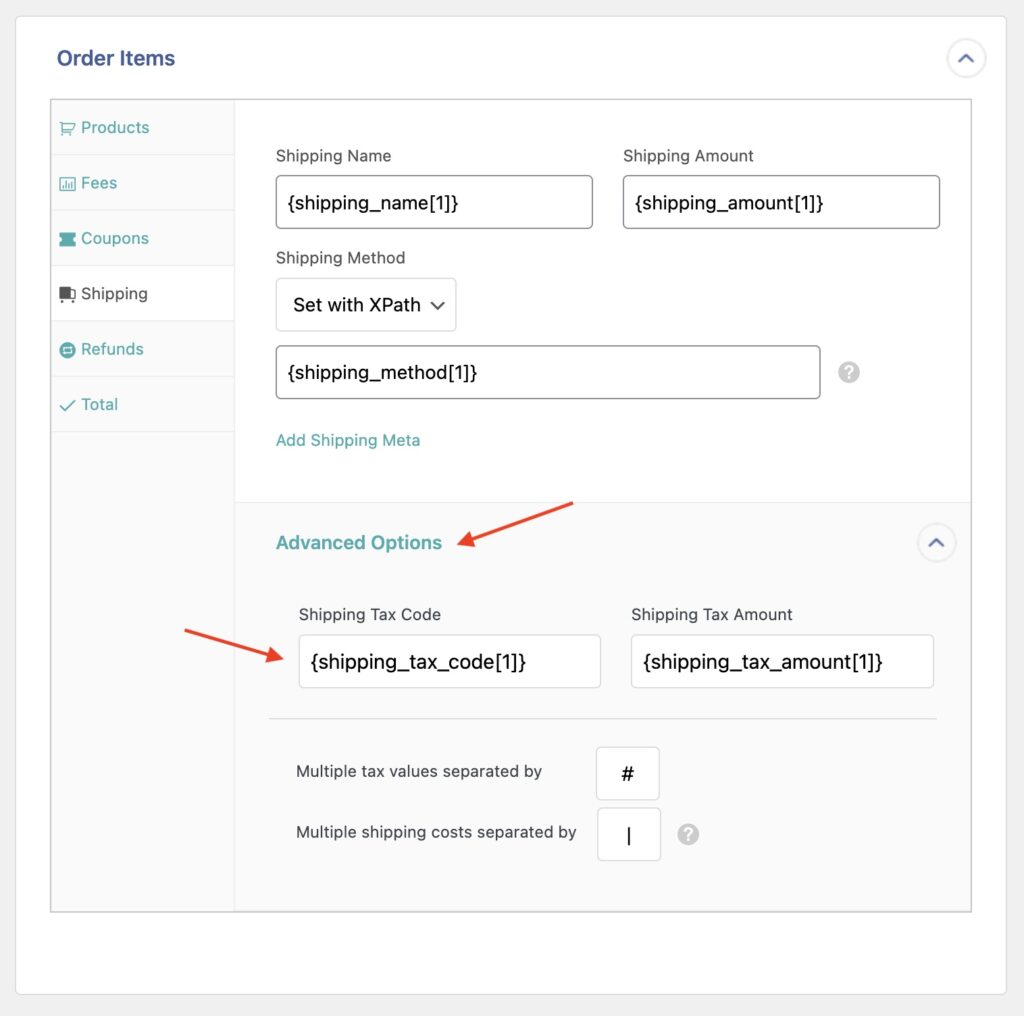 Import WooCommerce Orders Shipping Tax