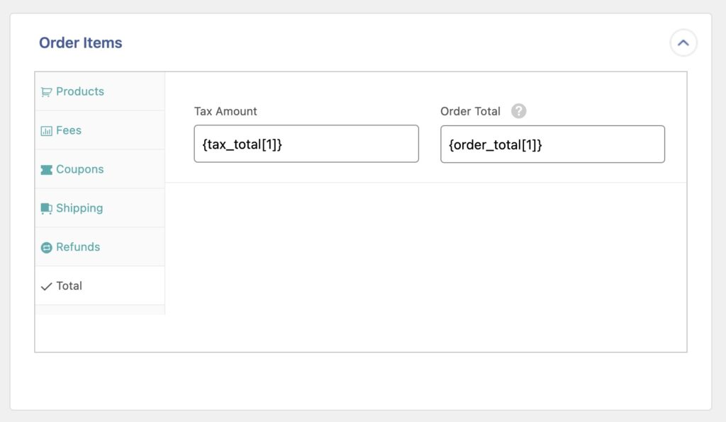 Import WooCommerce Orders Total Tab