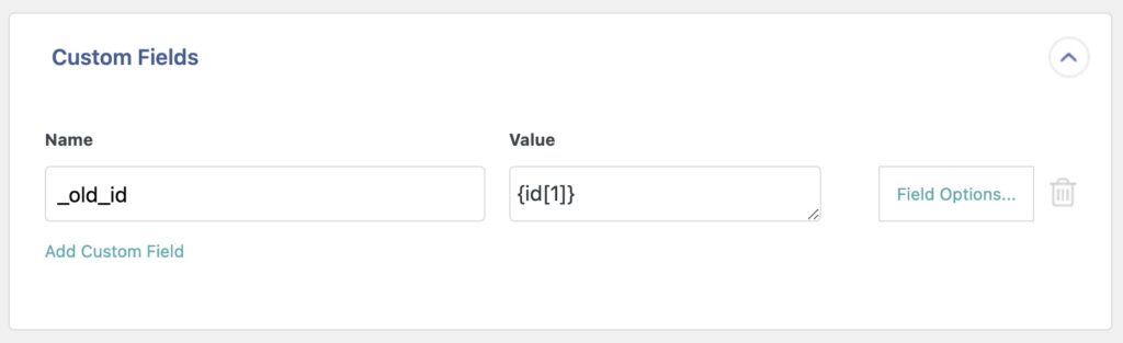 Custom Fields Section