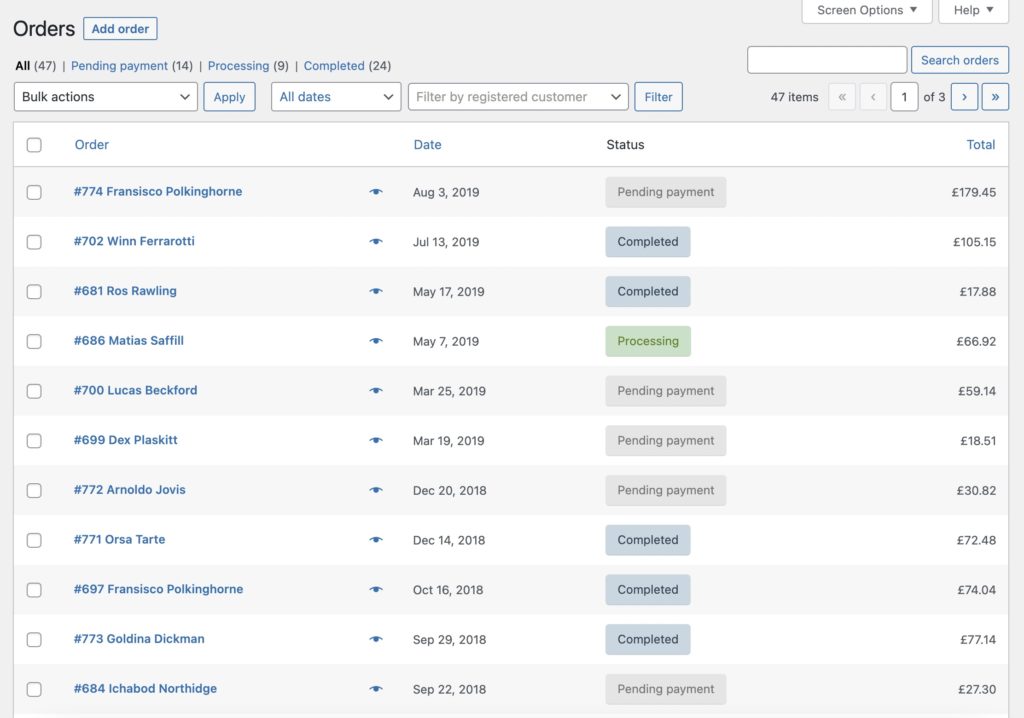Migrate WooCommerce Orders View Migrated Orders