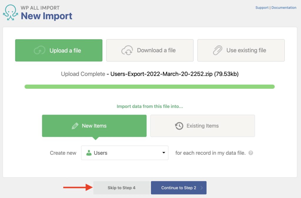 Migrate WordPress Users New Import with Bundle