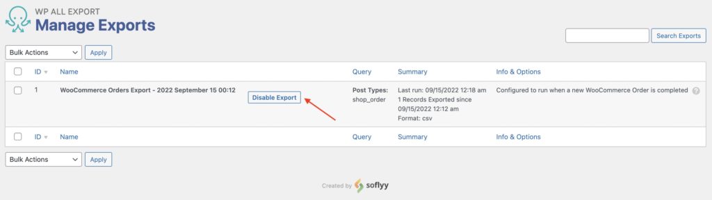 Real-Time Export Enabled