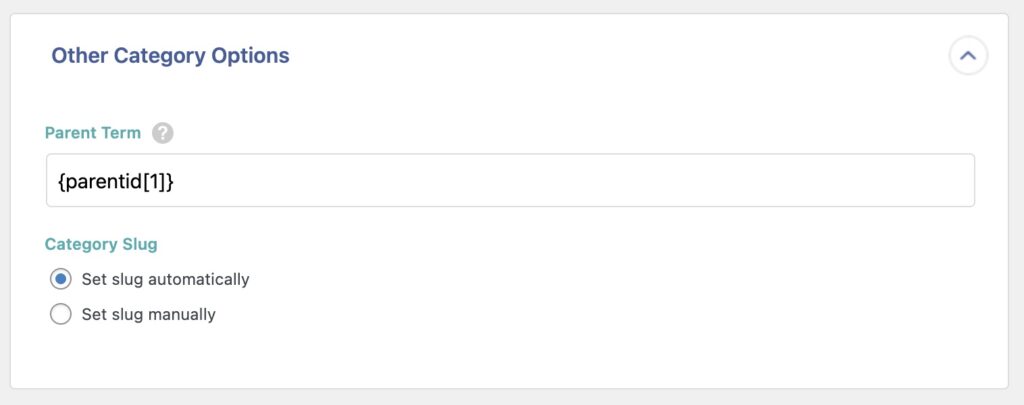 Taxonomy Meta and Images Other Category Options