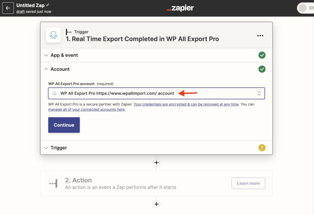 Zapier WooCommerce WPAI Account