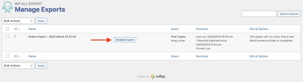 Zapier WooCommerce Manage Exports