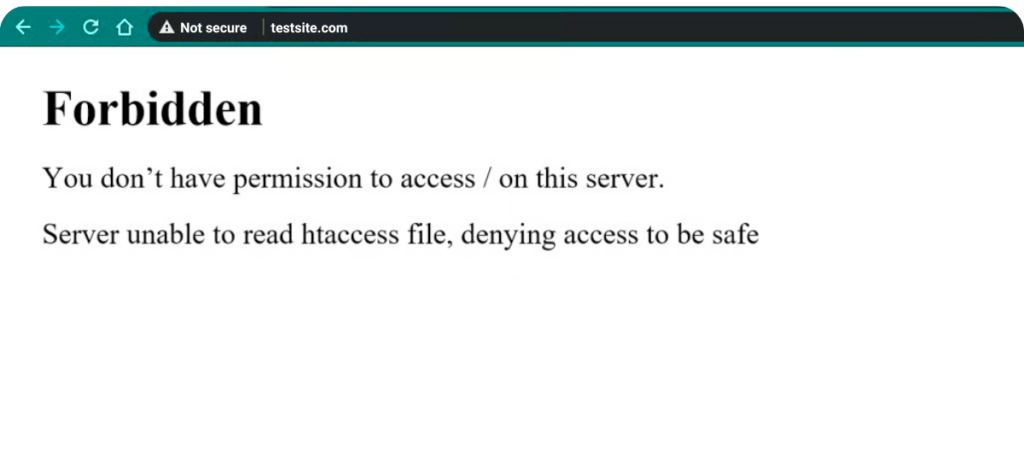 WordPress 403 Forbidden Error