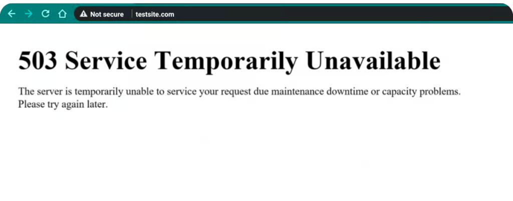 WordPress 503 Service Unavailable Error