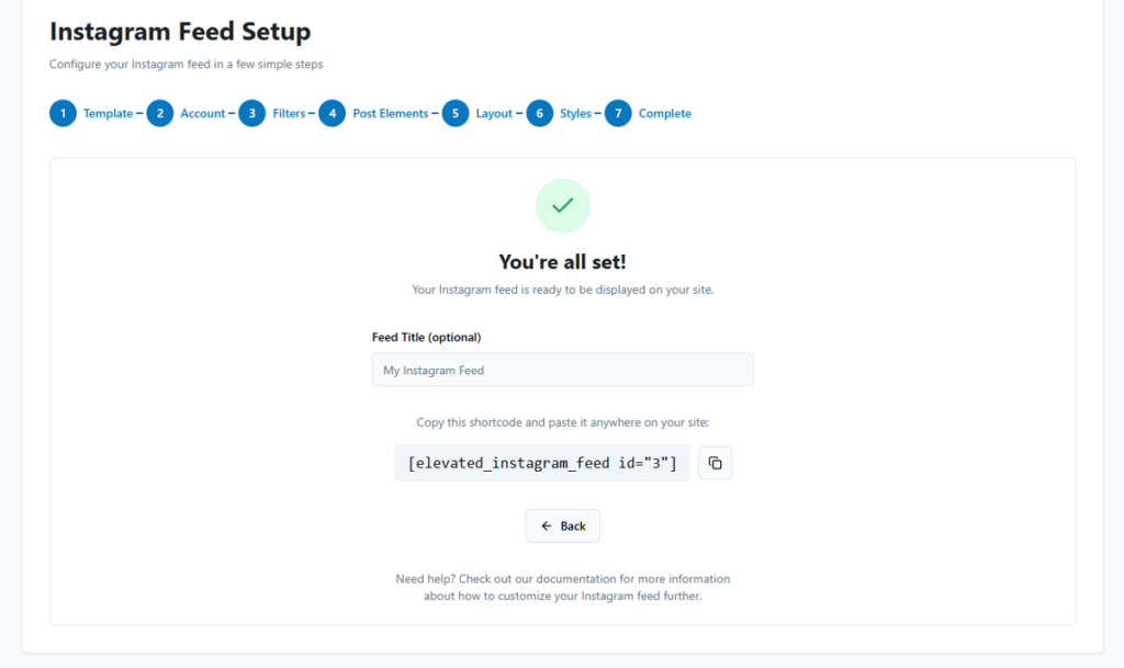 add instagram feed to your post using shortcode