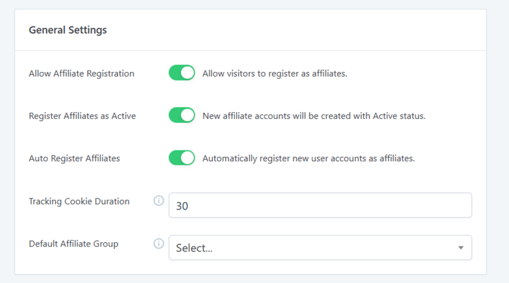 auto register users as affiliates