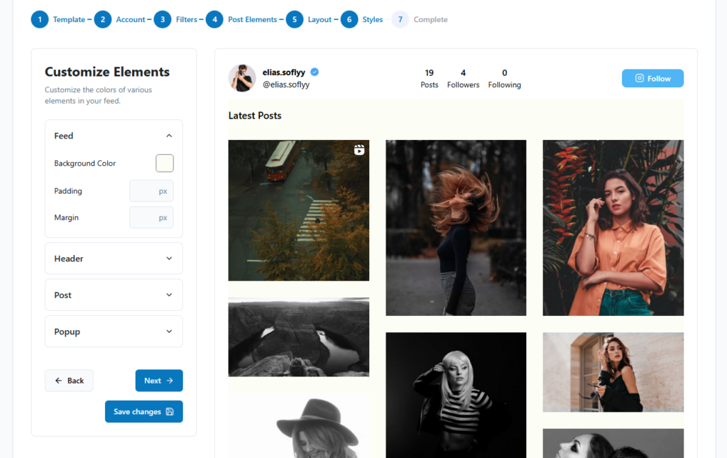 customize element style