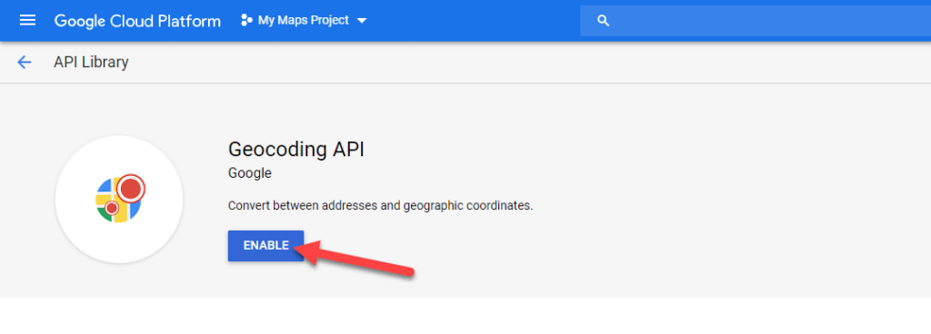 Enable Geocoding API