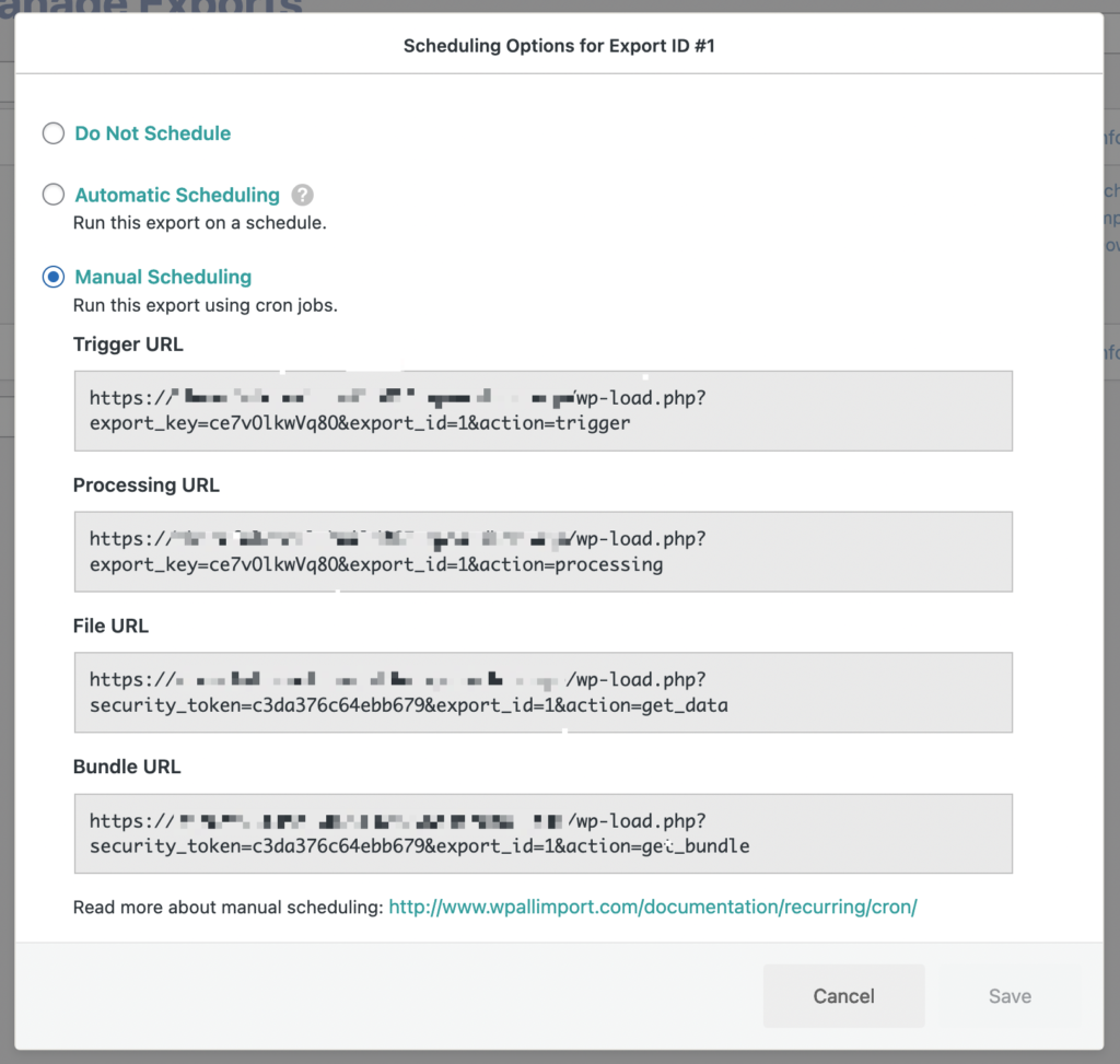 Export WordPress Posts with Images Manual Cron Jobs