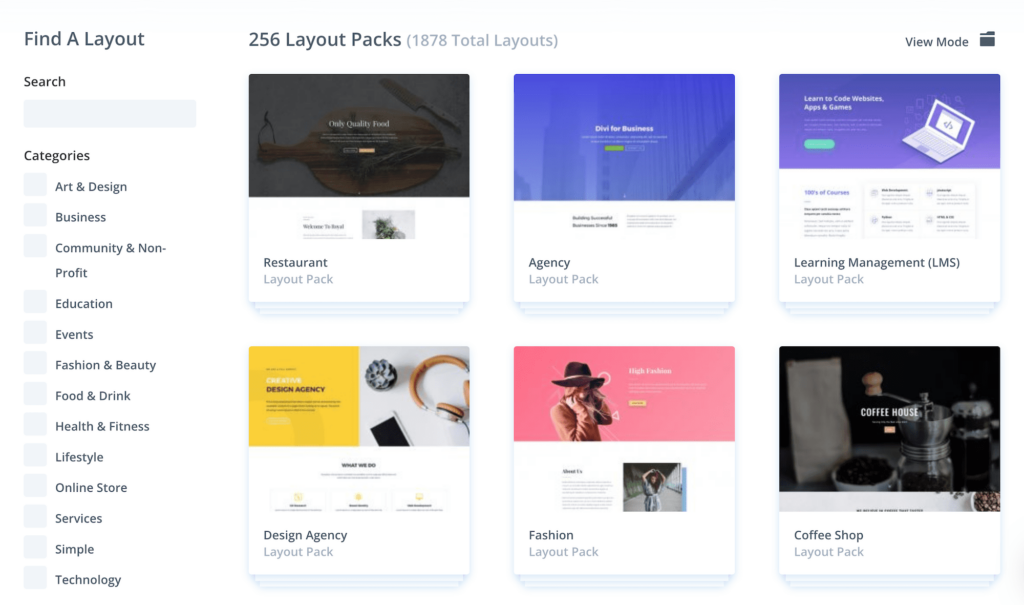 Divi Layout Packs