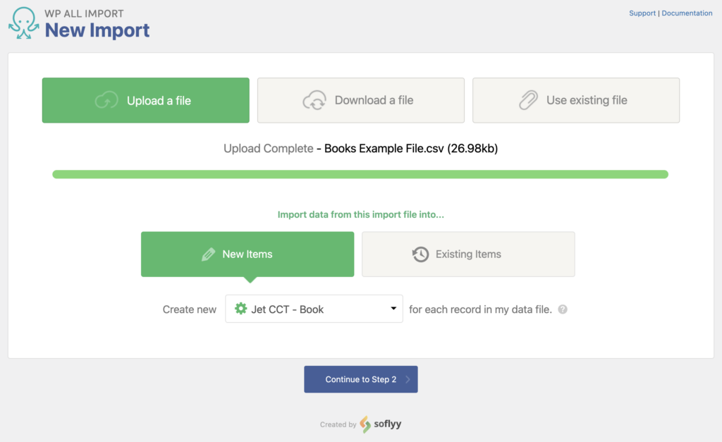 Import JetEngine CCT with WP All Import