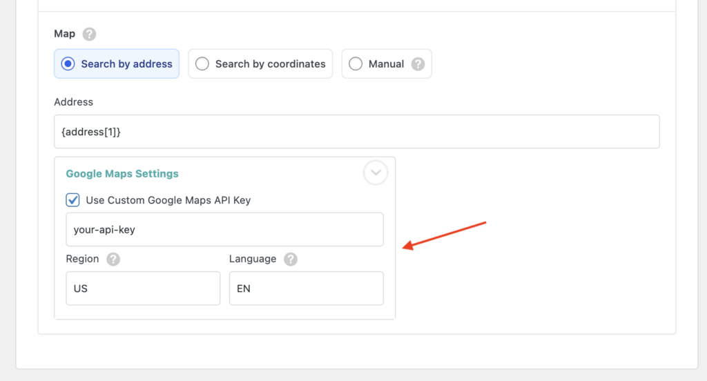 Import JetEngine Map Fields with Google Map Settings