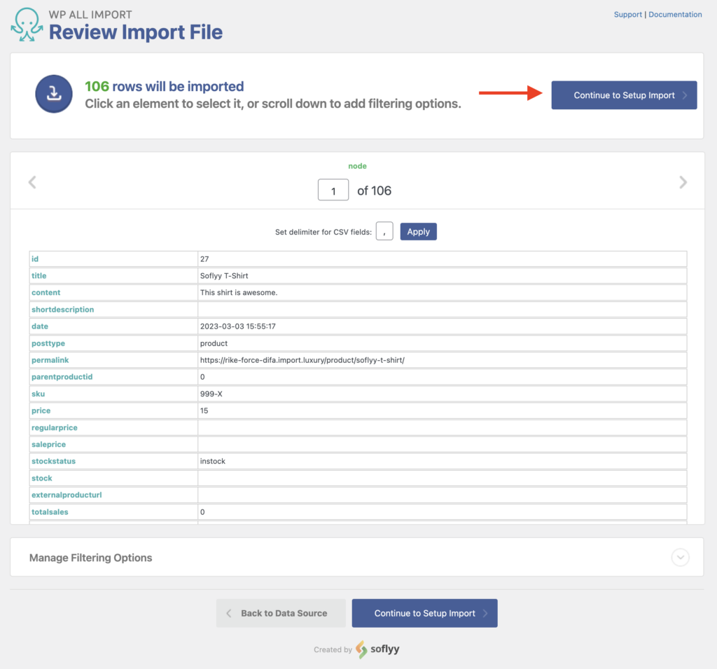 Import Products with Images Review the Import Filea
