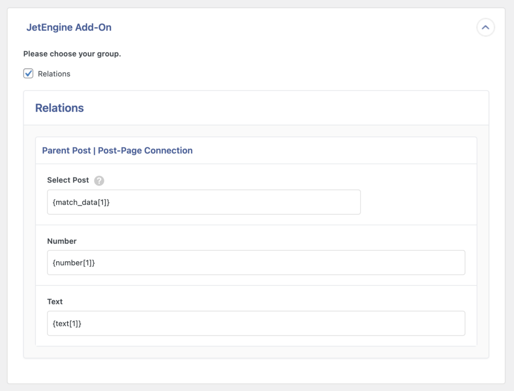 Import Relations in Child Object
