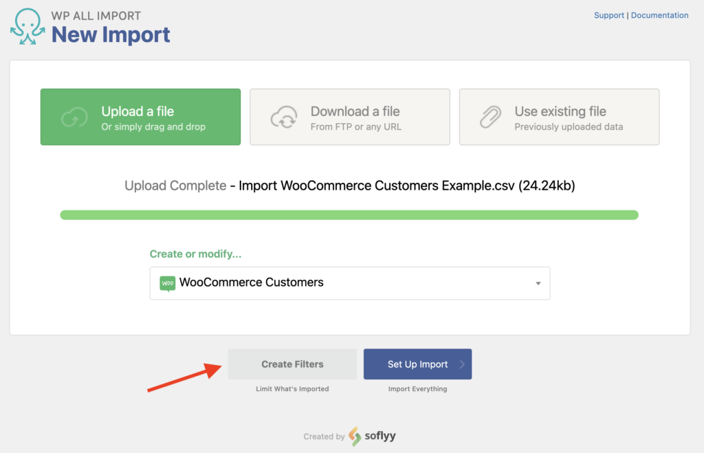 Import WooCommerce Data Create a New Import