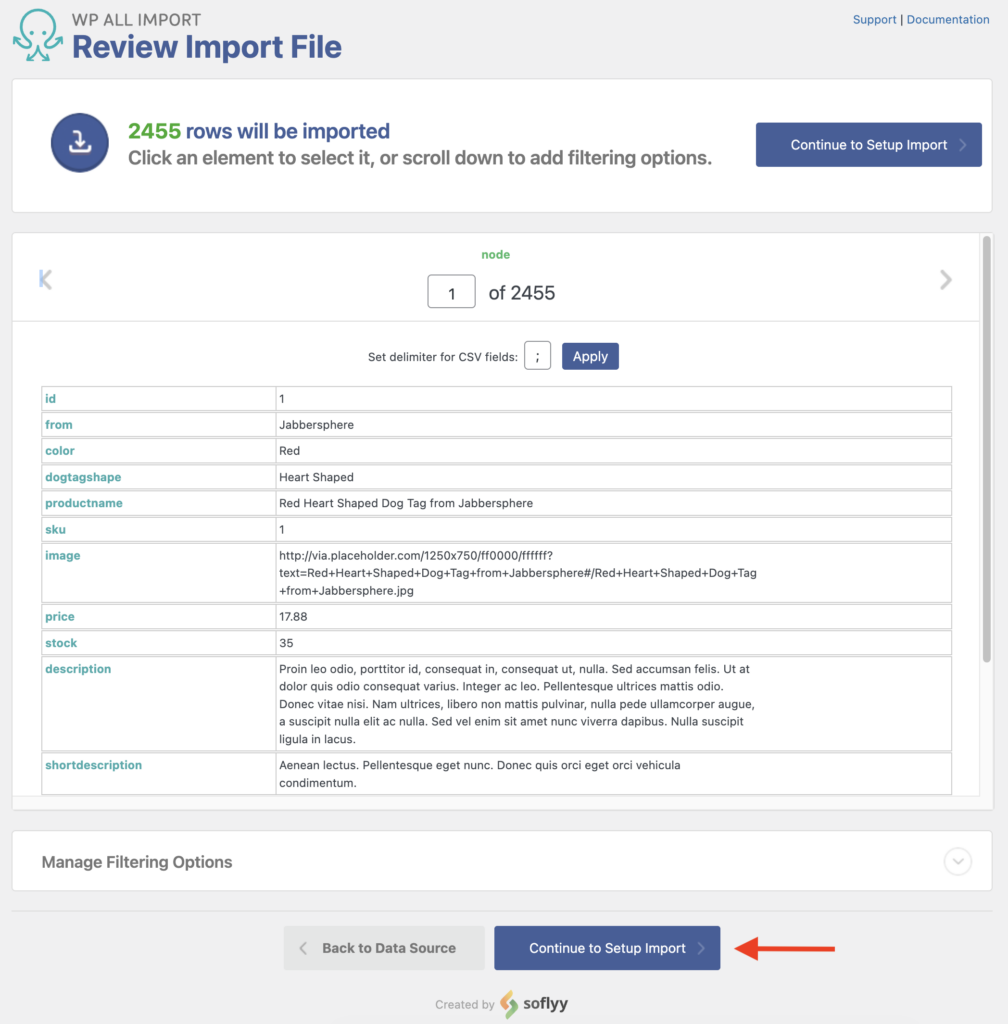 Import WooCommerce Products Review Import File