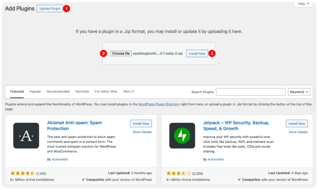 Installing & Activating WordPress Debug Toolkit Plugin