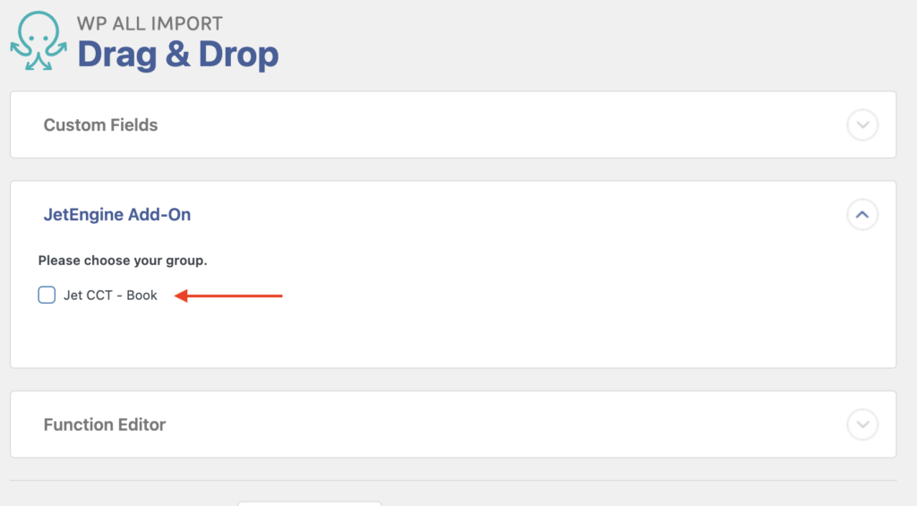 Map CCT Fields in WP All Import
