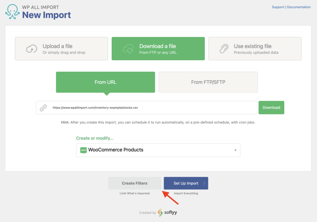 Syncing Stock Levels Create The Import Process