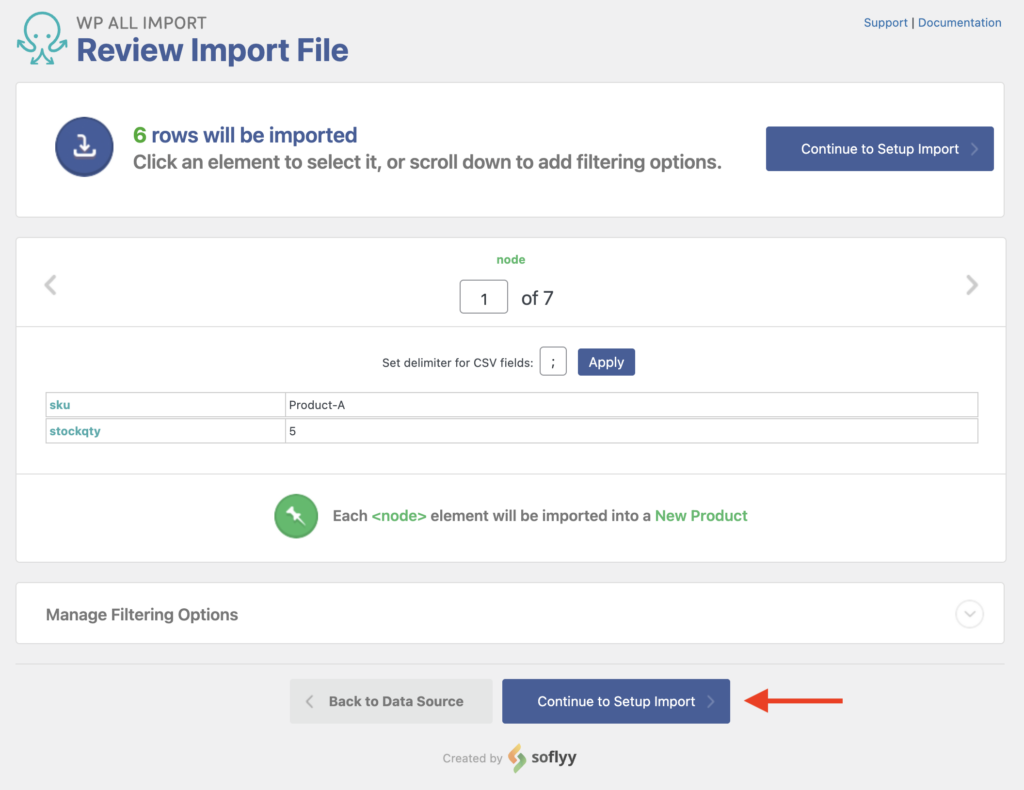 Syncing Stock Levels Review the Import File