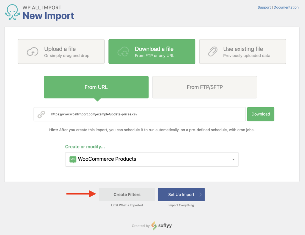 Updating Prices Create New Import Process